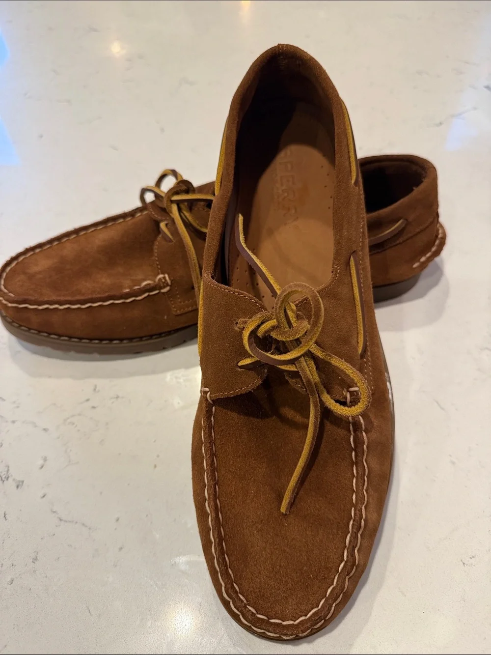 Sperry Top-Sider Men's Casual Suede Lace-Up Shoes - Brown